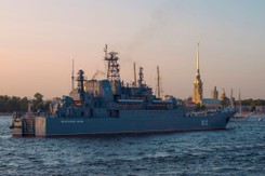 Atak ukraińskiego drona na rosyjski okręt. ZOBACZ WIDEO