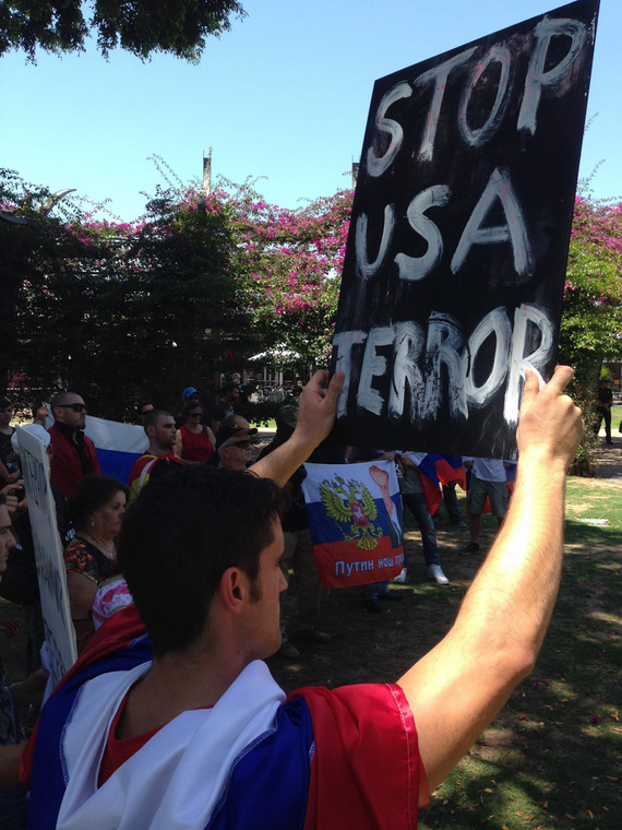 Prorojska demonstracja w Brisbane