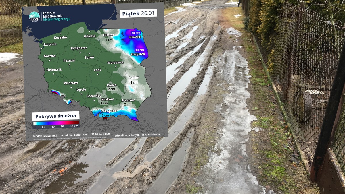 Pogoda. Nadchodzi "wystrzał" temperatury. Odwilż zmiecie śnieg z Polski