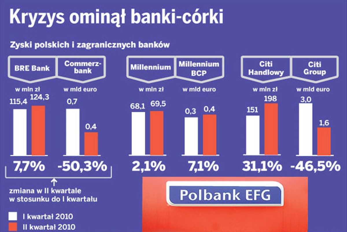 Zyski polskich i zagranicznych banków