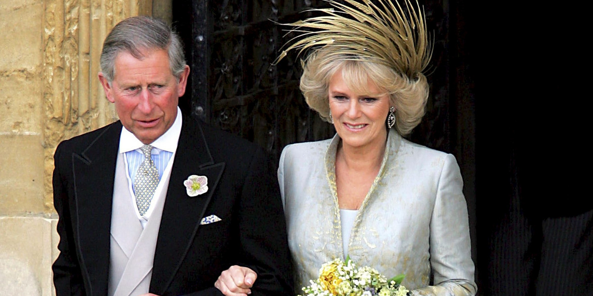 Książę Karol i księżna Camilla po ślubie.