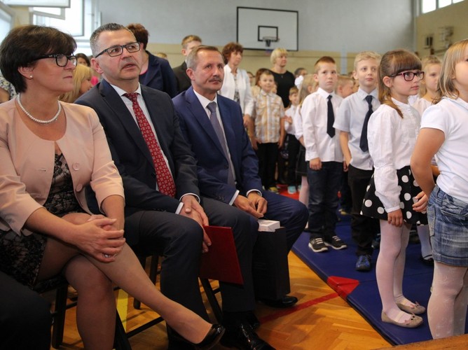 Joanna Kluzik-Rostkowska i Stanisław Faber - śląski kurator oświaty