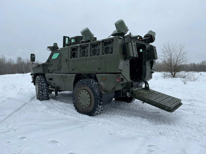 The MAC OWL is based on the architecture of Paramount’s Mbombe 4 Infantry Combat Vehicle. (Image: oboronka.mezha.ua)