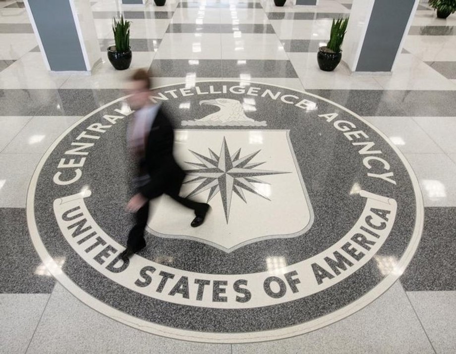 The lobby of the CIA Headquarters Building in McLean, Virginia