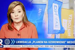 Danuta Holecka na antenie TV Republika.