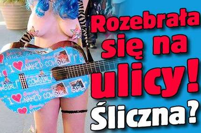 Rozebrała się na ulicy! Śliczna?