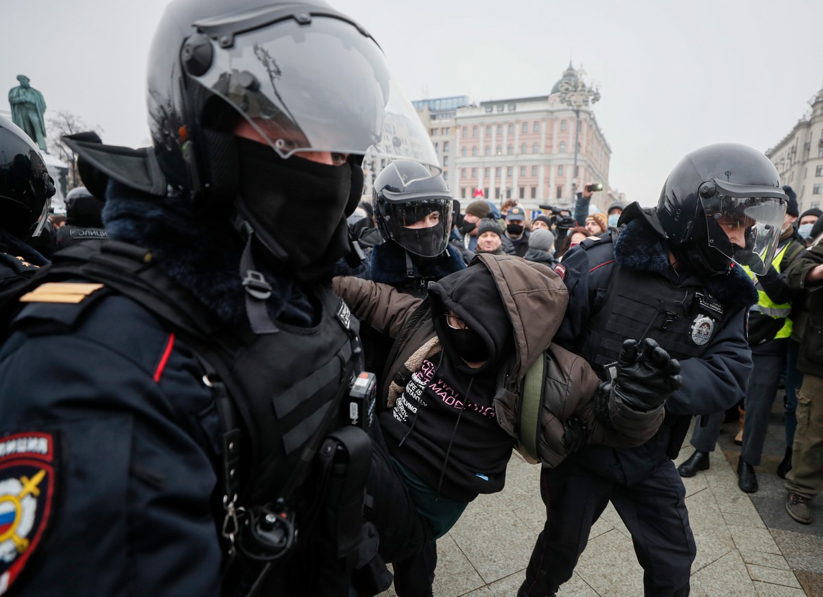 Rosyjska policja w Moskwie