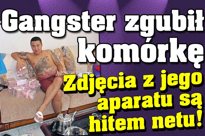 Gangster zgubił komórkę. Jego zdjęcia są hitem netu!