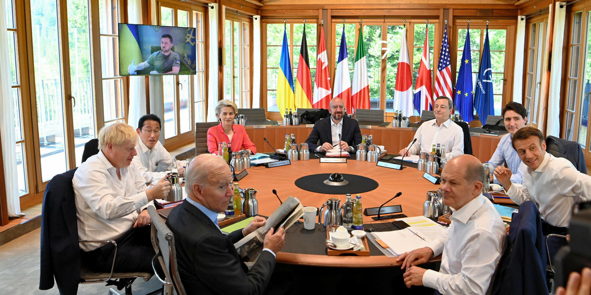 Spotkanie liderów państw G7.