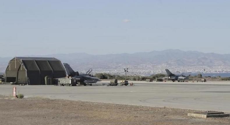 Migrants come ashore on British RAF base in Cyprus