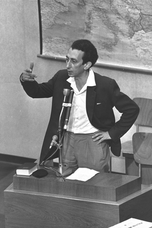 Aba Kowner podczas procesu Adolfa Eichmanna (1961)
