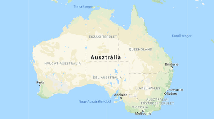 Ausztrália ország is és kontinens is /Fotó: Google Maps