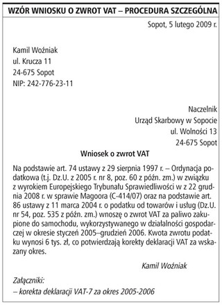 Jak odzyskać VAT od paliwa