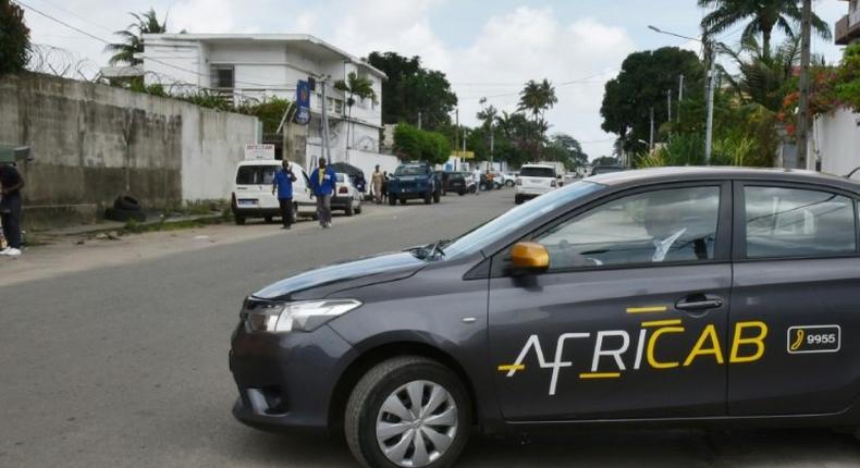 Africab clients can use the firm's app to book its taxis in Abidjan and while fixed fares tend to be higher clients benefit from perks like air-conditioning and free wi-fi