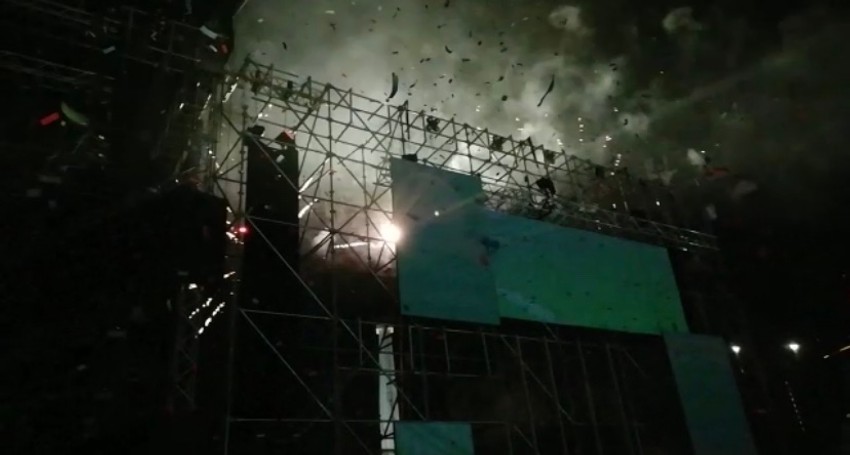 Vatromet na Breninom nastupu