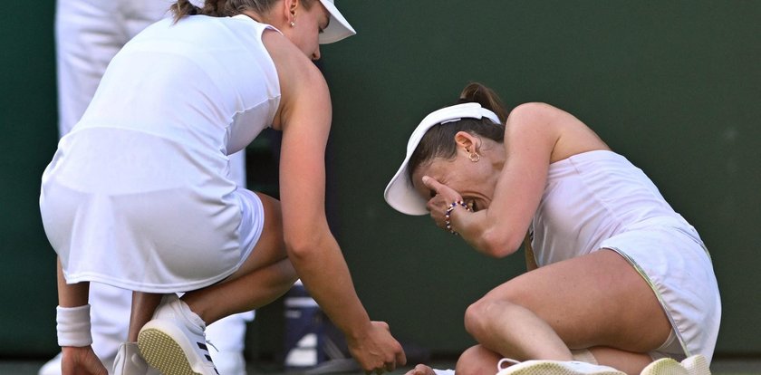 Dramatyczne chwile na Wimbledonie. Zawodniczka nie mogła powstrzymać łez.  Zdjęcia mówią same za siebie