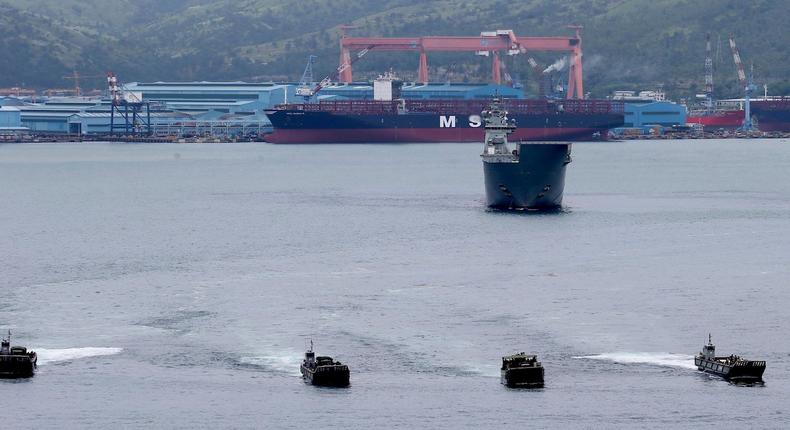 Philippines Australia landing craft Subic Bay