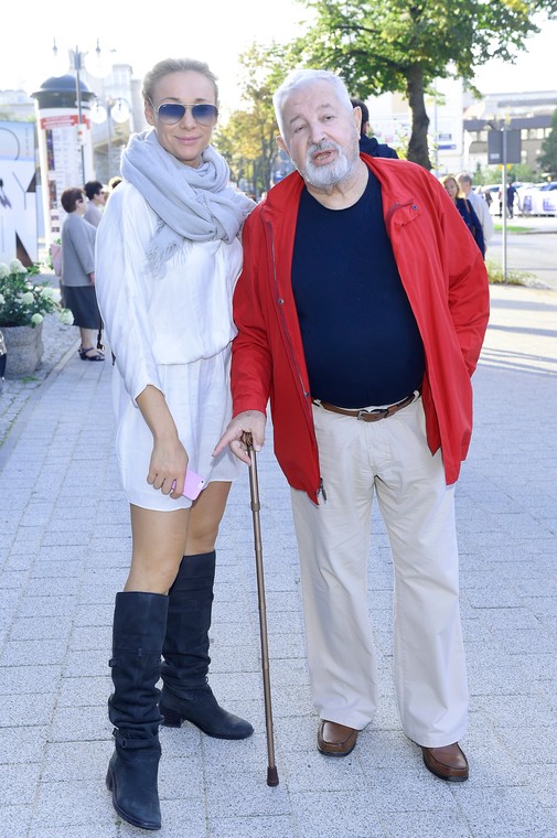 Sonia Bohocevic con su suegro Janusz Majowski