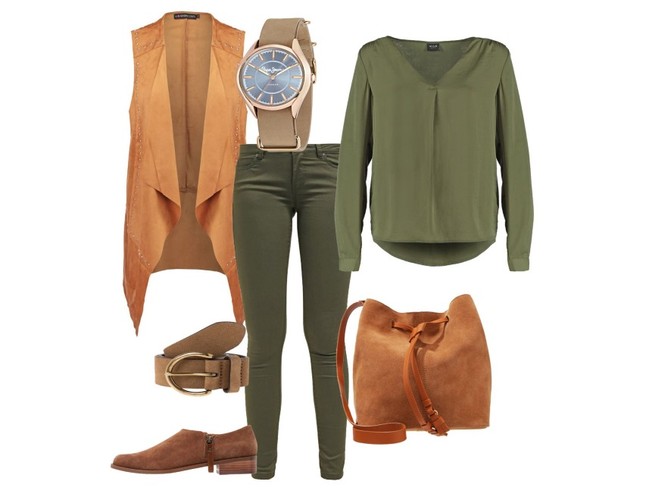 Duet brąz i zieleń – spotkanie z przyjaciółką