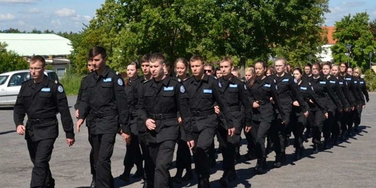 Ćwiczenia przyszłych policjantów