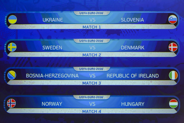 El. ME 2016: Irlandia w barażach trafiła na Bośnię. Szwecja zagra z Danią