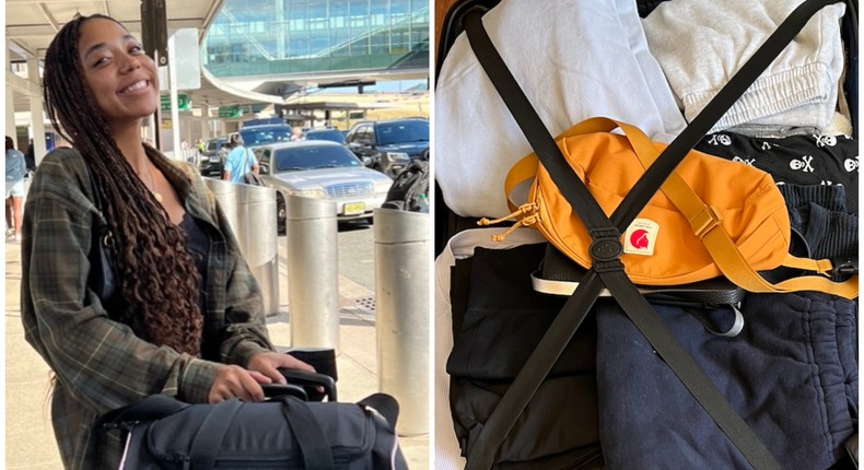 My flight from Los Angeles to New York took a little more than five hours, and I brought three suitcases full of my belongings with me.Pauline Villegas/Insider