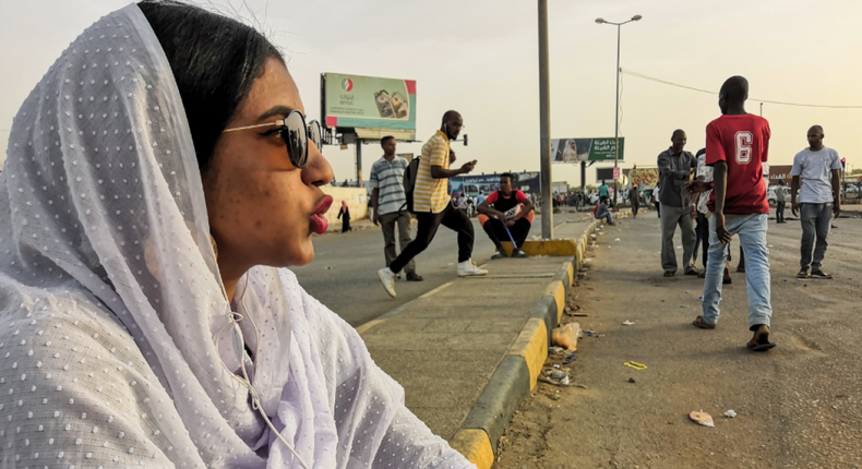 Alaa Salah,  the 22-year-old Sudan’s nubian queen who triggered the downfall of Omar al-Bashir with a street poem.