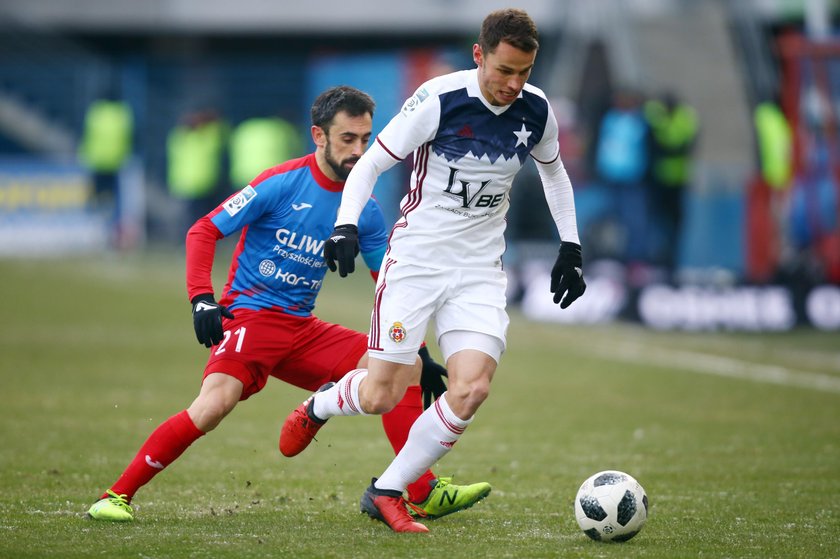 Pilka nozna. Ekstraklasa. Sandecja Nowy Sacz - Wisla Krakow . 07.04.2018