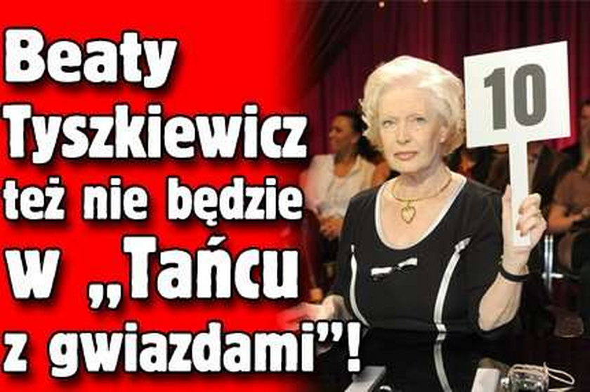 Beaty Tyszkiewicz też nie będzie w "Tańcu z gwiazdami"!