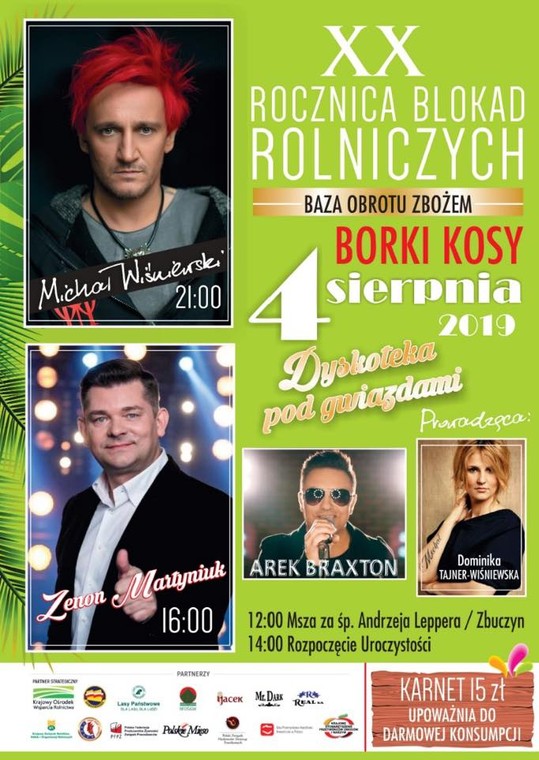 Plakat zapowiadający koncert