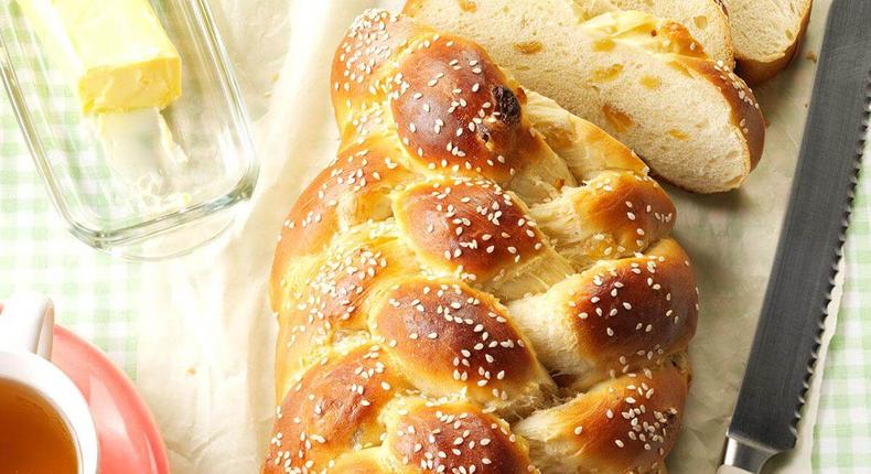 Challah bread (Photo credit - Taste of home)