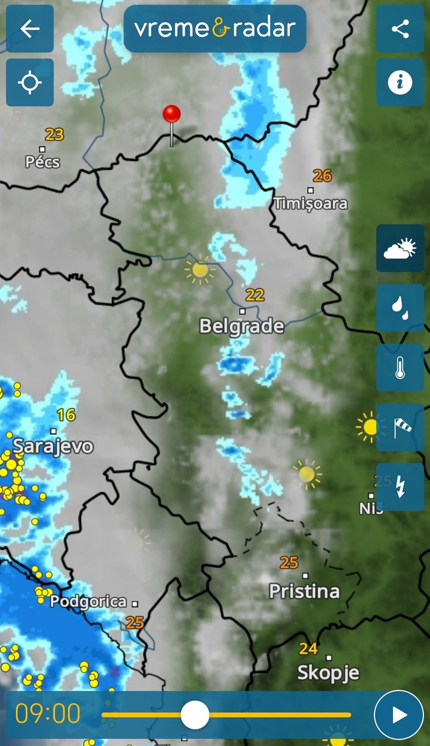 Radar za subotu, 9 sati