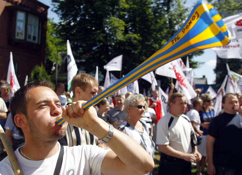 RUDA ŚLĄSKA PROTEST GÓRNIKÓW