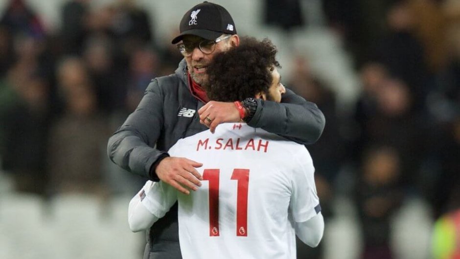 Juergen Klopp i Mohamed Salah