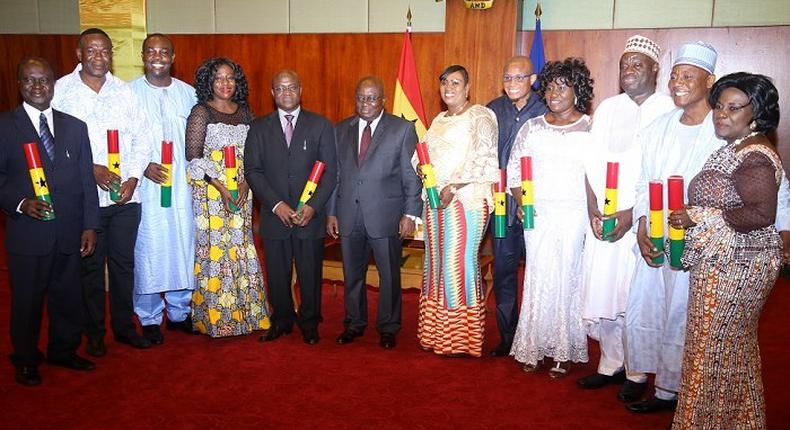 President  Nana Addo Dankwa Akufo-Addo with ministers