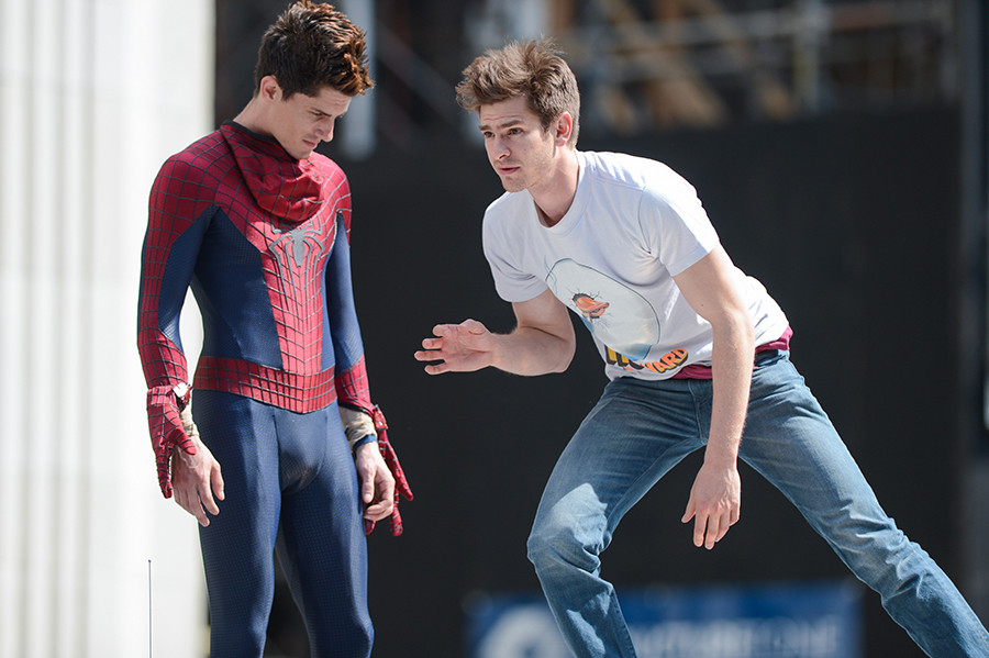 Andrew Garfield z dublerem