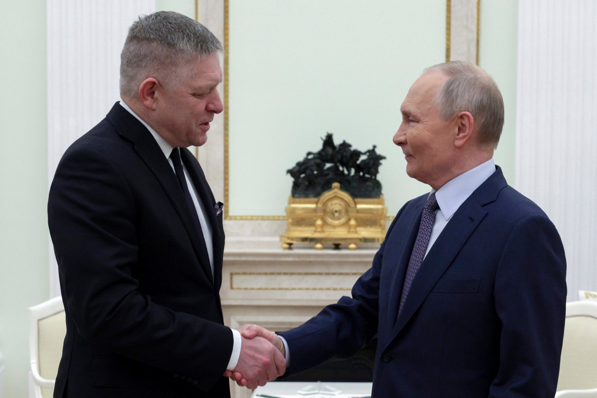 Slovenský premiér Robert Fico sa stretol v Moskve s ruským prezidentom Vladimírom Putinom.