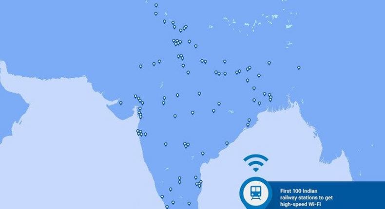 A map of the first 100 train stations that will get high speed Wi-Fi