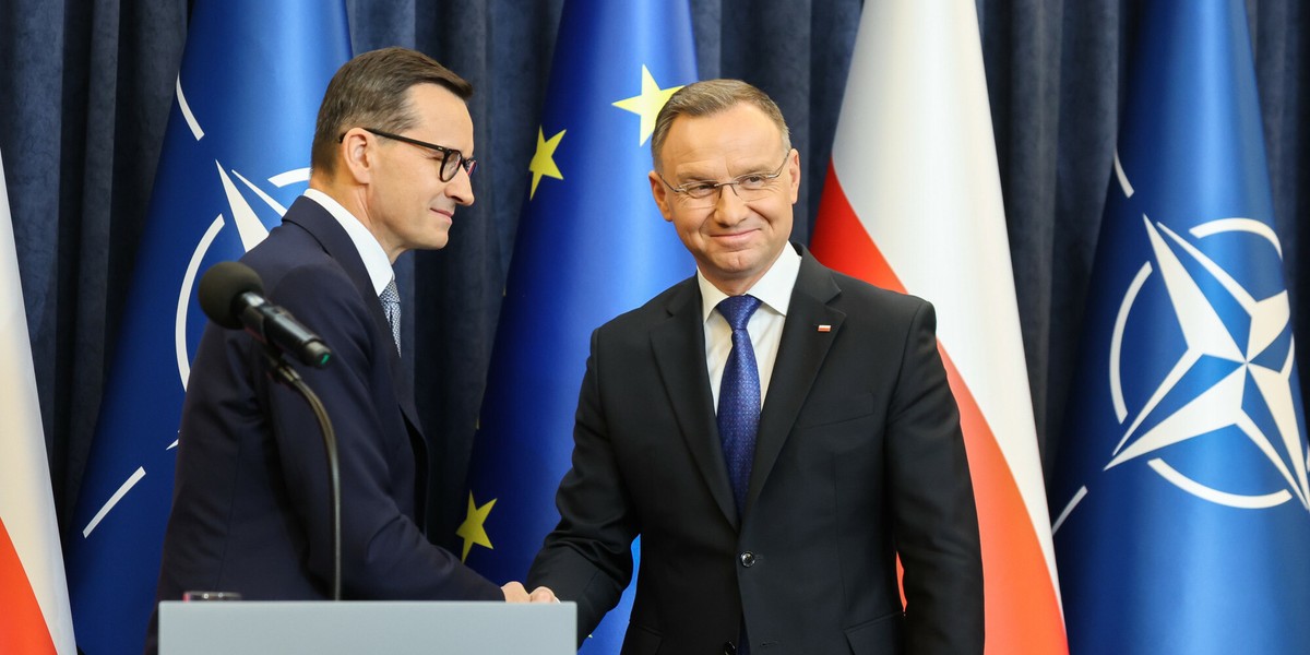 Mateusz Morawiecki i Andrzej Duda