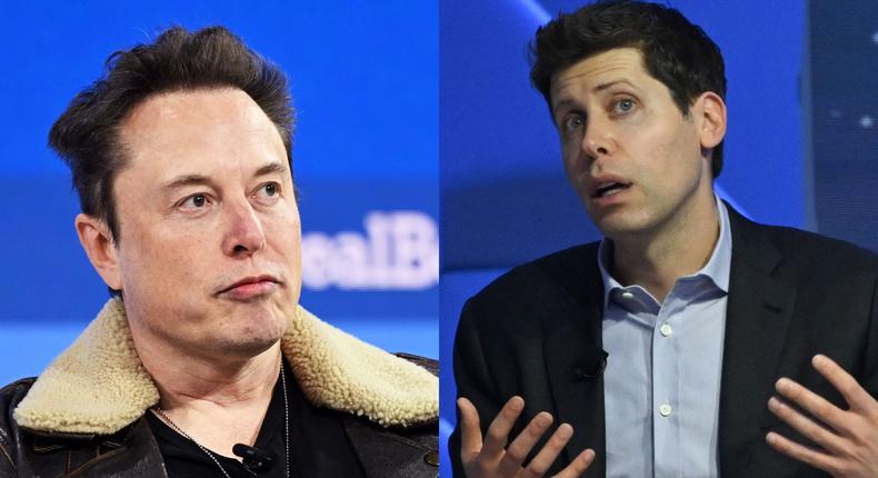 Elon Musk replied saying yes to Sam Altman's tweet about the extent of antisemitism in the US.Slaven Vlasic / Andrew Caballero-Reynolds / Getty