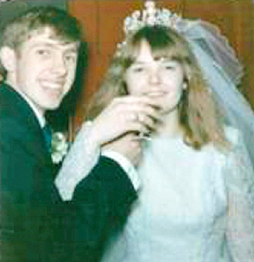 Na venčanju sa prvom suprugom Margaret 1966.