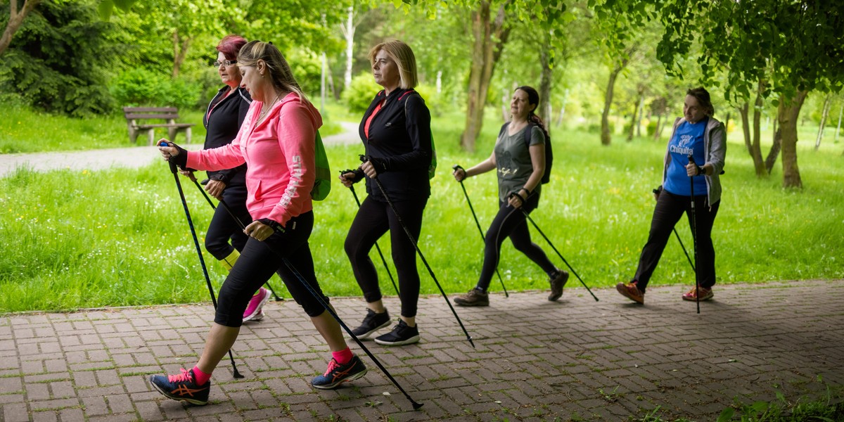 Darmowe zajęcia nordic walking w Katowicach. 