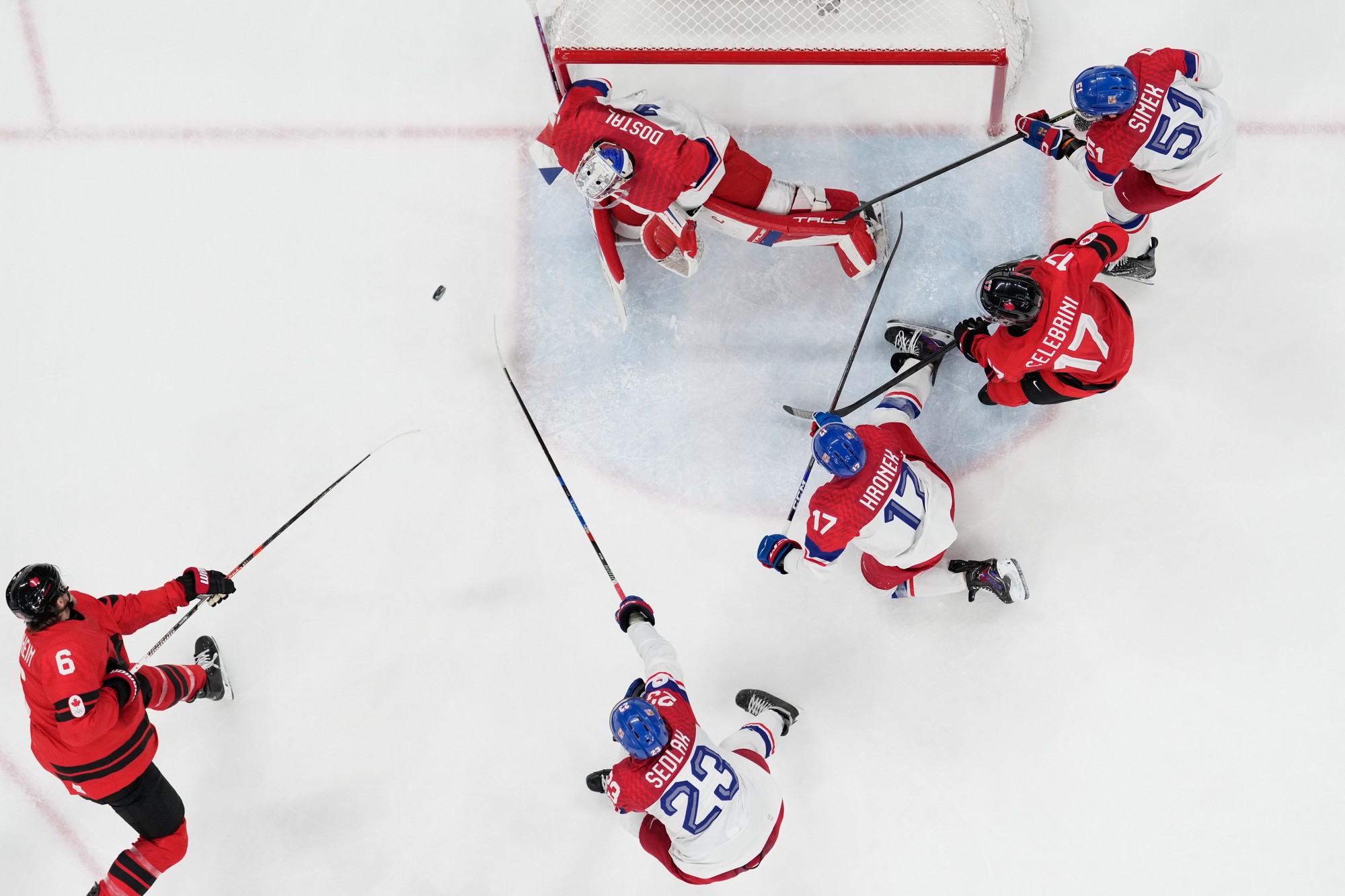 Zápas na ZOH 2026: Česko - Kanada. 