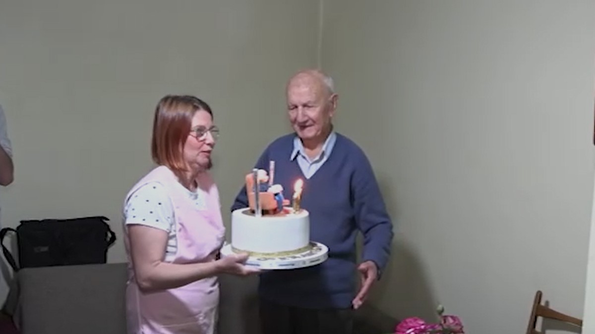 Marija i Raško koji slavi 100. rođendan