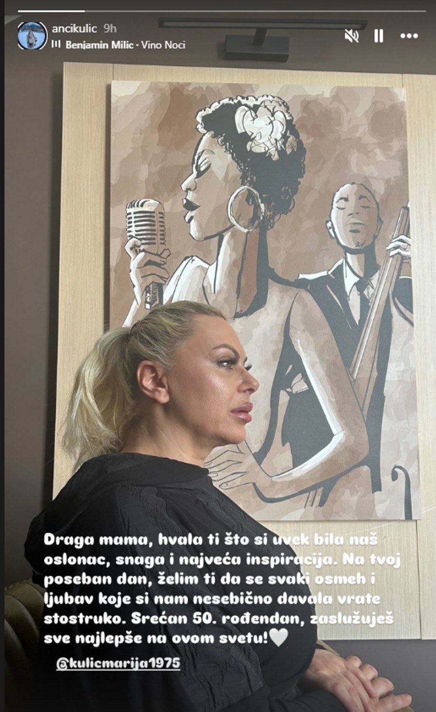 Ana Kulić čestitala majci rođendan