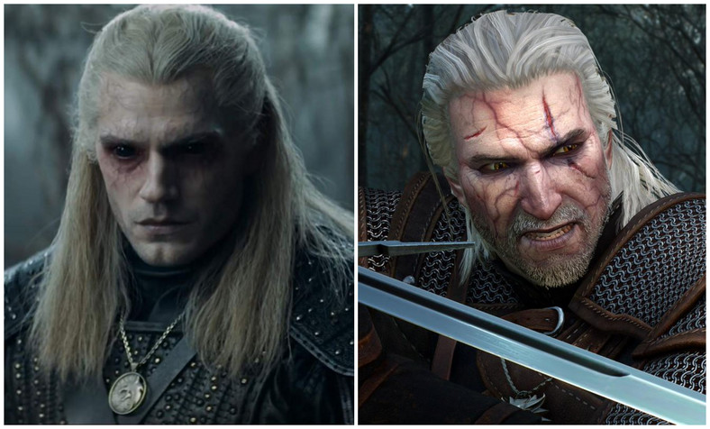 Geralt po użyciu mikstur