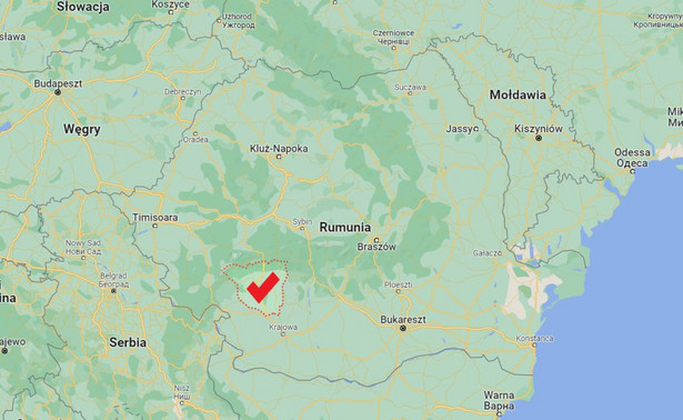 Rumunia. Miejsce epicentrum trzęsienia ziemi