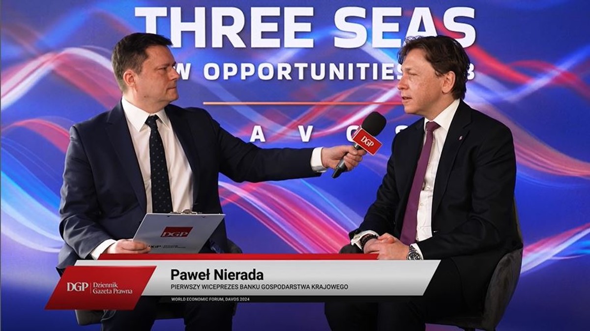 Paweł Nierada, pierwszy, wiceprezes Banku Gospodarstwa Krajowego / Davos 2024