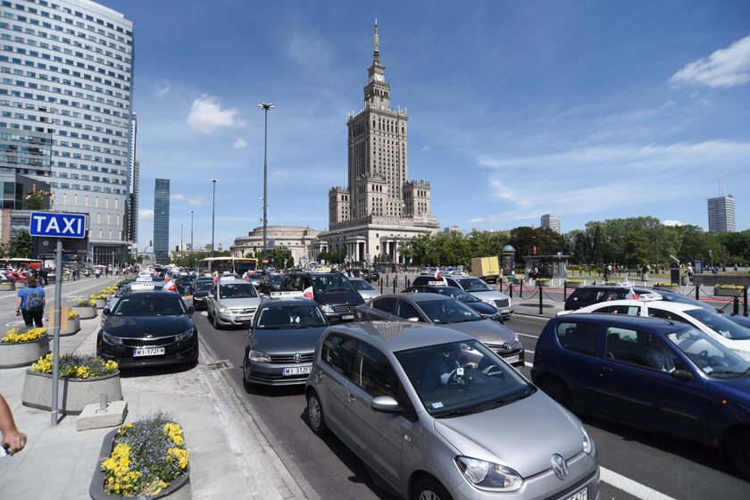 Protest taksówkarzy