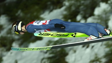 Kacper Tomasiak jak Adam Małysz. Ma swoją pizzę w Predazzo